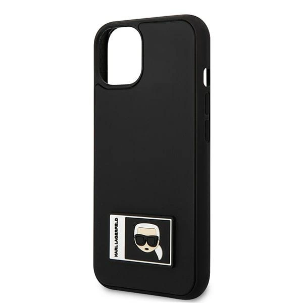 Karl Lagerfeld KLHCP13S3DKPK iPhone 13 mini 5,4 "black / black hardcase Ikonik Patcheng