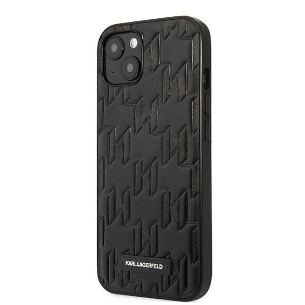 Karl Lagerfeld KLHCP13SMNMP1K iPhone 13 mini 5,4 "hardcase black / black Monogram Plaqueeng