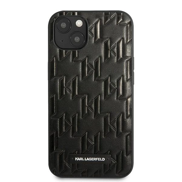 Karl Lagerfeld KLHCP13SMNMP1K iPhone 13 mini 5,4 "hardcase black / black Monogram Plaqueeng