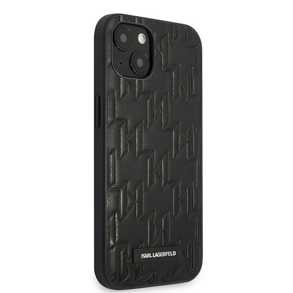 Karl Lagerfeld KLHCP13SMNMP1K iPhone 13 mini 5,4 "hardcase black / black Monogram Plaqueeng