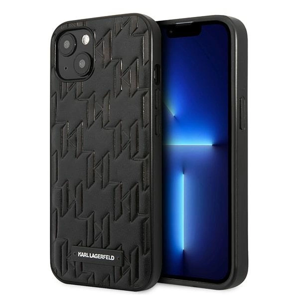 Karl Lagerfeld KLHCP13SMNMP1K iPhone 13 mini 5,4 "hardcase black / black Monogram Plaqueeng