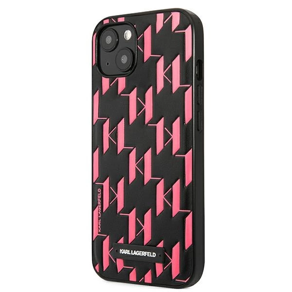 Karl Lagerfeld KLHCP13SMNMP1P iPhone 13 mini 5,4 "hardcase pink / pink Monogram Plaqueeng