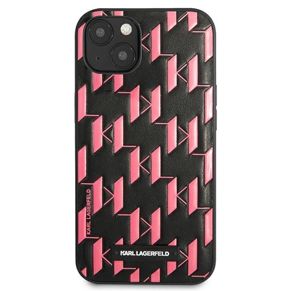 Karl Lagerfeld KLHCP13SMNMP1P iPhone 13 mini 5,4 "hardcase pink / pink Monogram Plaqueeng