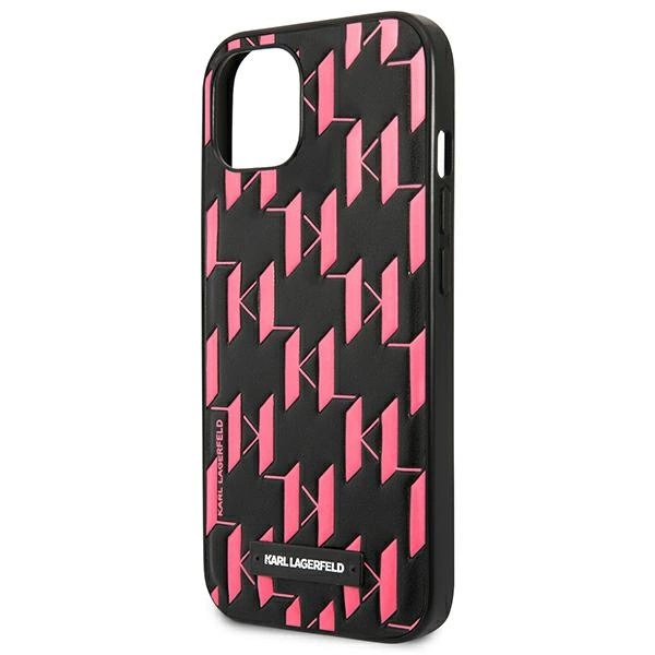 Karl Lagerfeld KLHCP13SMNMP1P iPhone 13 mini 5,4 "hardcase pink / pink Monogram Plaqueeng