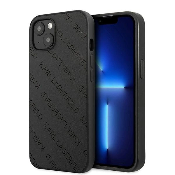 Karl Lagerfeld KLHCP13SPTLK iPhone 13 mini 5,4 "hardcase black / black Perforated Allovereng