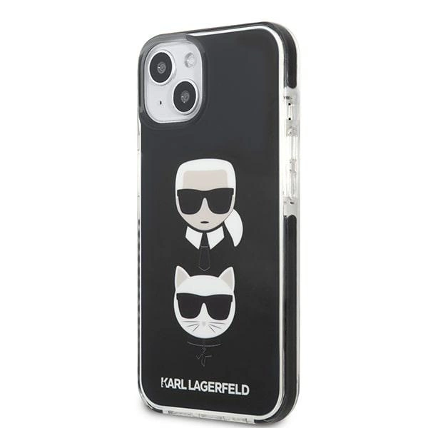Karl Lagerfeld KLHCP13STPE2TK iPhone 13 mini 5,4 "hardcase black / black Karl & Choupette Headeng
