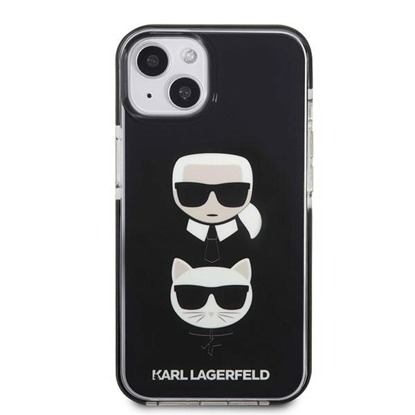 Karl Lagerfeld KLHCP13STPE2TK iPhone 13 mini 5,4 "hardcase black / black Karl & Choupette Headeng