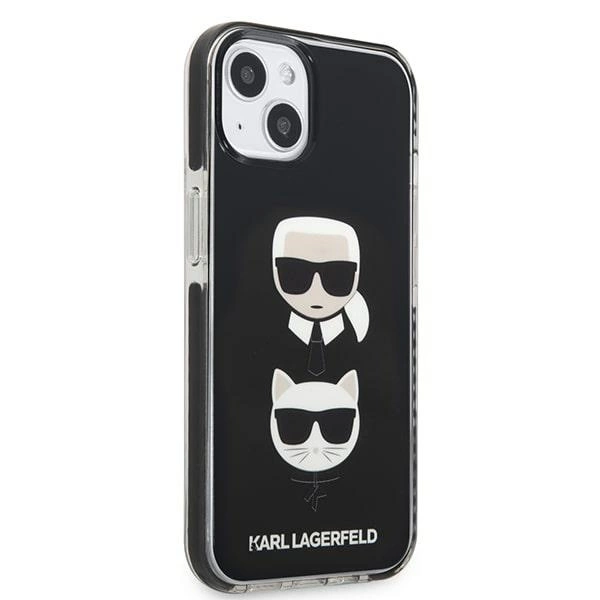 Karl Lagerfeld KLHCP13STPE2TK iPhone 13 mini 5,4 "hardcase black / black Karl & Choupette Headeng