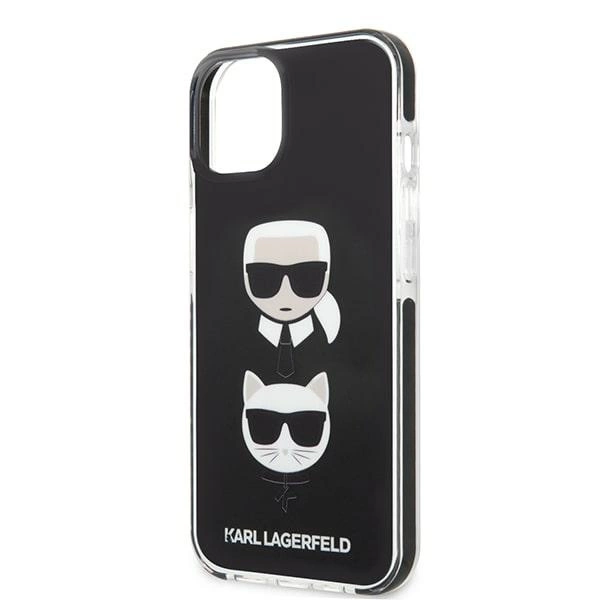 Karl Lagerfeld KLHCP13STPE2TK iPhone 13 mini 5,4 "hardcase black / black Karl & Choupette Headeng