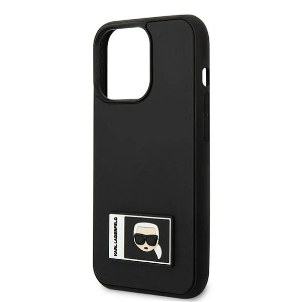 122785_6 Karl Lagerfeld KLHCP13X3DKPK iPhone 13 Pro Max 6,7" czarny/black hardcase Ikonik Patcheng