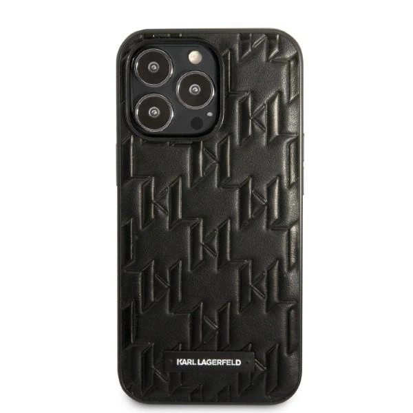 122794_3 Karl Lagerfeld KLHCP13XMNMP1K iPhone 13 Pro Max 6,7" hardcase czarny/black Monogram Plaqueeng