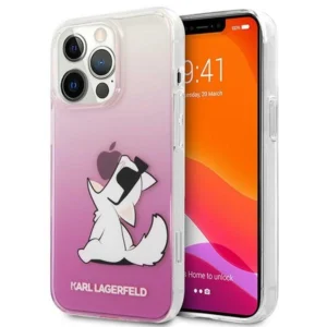 Karl Lagerfeld KLHCP14LCFNRCPI iPhone 14 Pro 6.1 "hardcase pink / pink Choupette Funeng