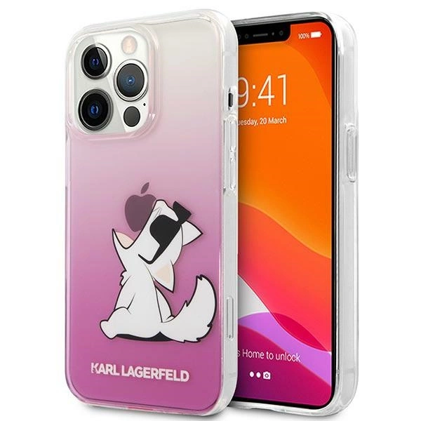 Karl Lagerfeld KLHCP14LCFNRCPI iPhone 14 Pro 6.1 "hardcase pink / pink Choupette Funeng
