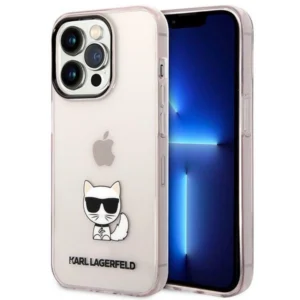 Karl Lagerfeld KLHCP14LCTTRI iPhone 14 Pro 6.1 "hardcase pink / pink Transparent Choupette Bodyeng