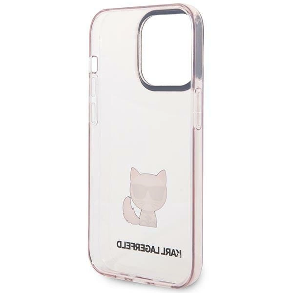 Karl Lagerfeld KLHCP14LCTTRI iPhone 14 Pro 6.1 "hardcase pink / pink Transparent Choupette Bodyeng