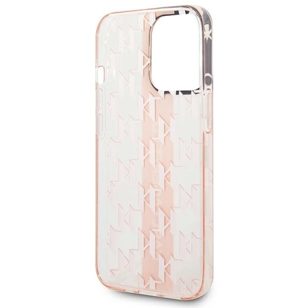 Karl Lagerfeld KLHCP14LHKLSPCP iPhone 14 Pro 6.1 "hardcase pink / pink Mono Vertical Stripeeng