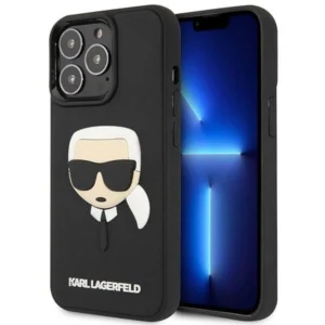 Karl Lagerfeld KLHCP14LKH3DBK iPhone 14 Pro 6.1 "black / black hardcase 3D Rubber Karl`s Headeng