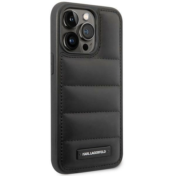Karl Lagerfeld Puffy Elongated Logo iPhone 14 Pro Case - Blackeng
