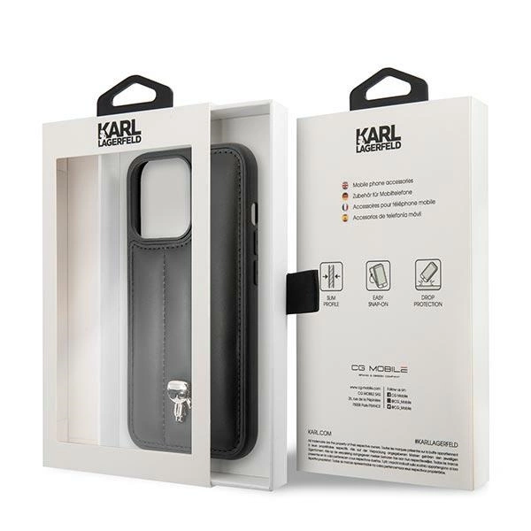 Karl Lagerfeld KLHCP14LPSQPK iPhone 14 Pro 6,1" hardcase czarny/black Puffy Ikonik Pineng