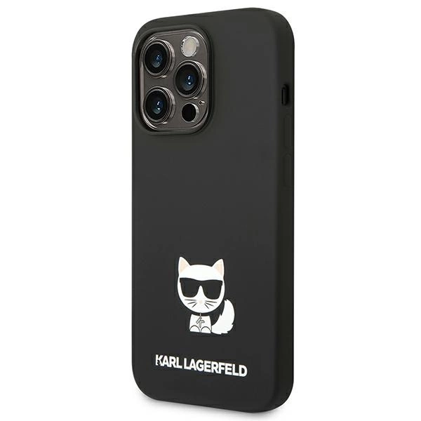 Karl Lagerfeld KLHCP14LSLCTBK iPhone 14 Pro 6.1 "hardcase black / black Silicone Choupette Bodyeng