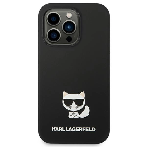Karl Lagerfeld KLHCP14LSLCTBK iPhone 14 Pro 6.1 "hardcase black / black Silicone Choupette Bodyeng