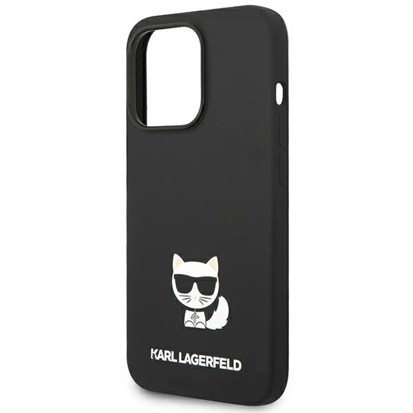 Karl Lagerfeld KLHCP14LSLCTBK iPhone 14 Pro 6.1 "hardcase black / black Silicone Choupette Bodyeng