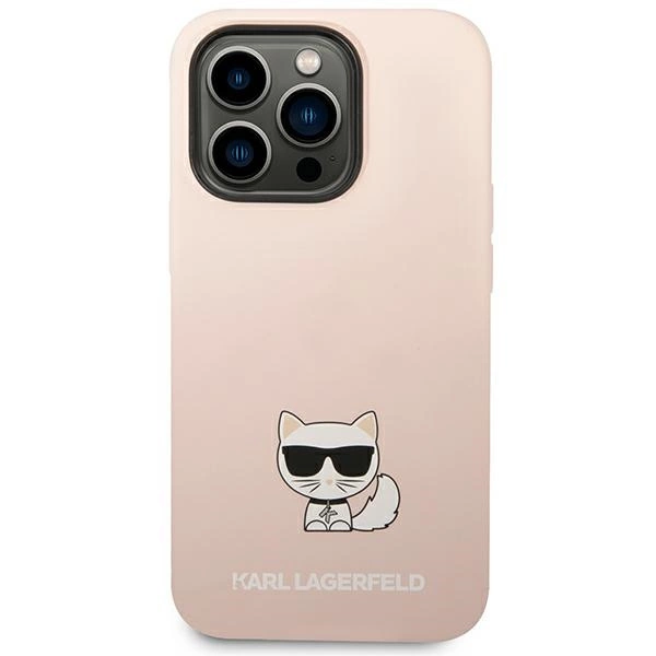 Karl Lagerfeld KLHCP14LSLCTPI iPhone 14 Pro 6.1 "hardcase light pink / light pink Silicone Choupette Bodyeng