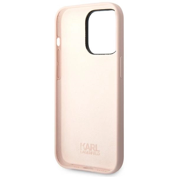 Karl Lagerfeld KLHCP14LSLCTPI iPhone 14 Pro 6.1 "hardcase light pink / light pink Silicone Choupette Bodyeng