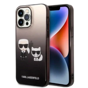 Karl Lagerfeld KLHCP14LTGKCK iPhone 14 Pro 6.1 "hardcase black / black Gradient Ikonik Karl & Choupetteeng