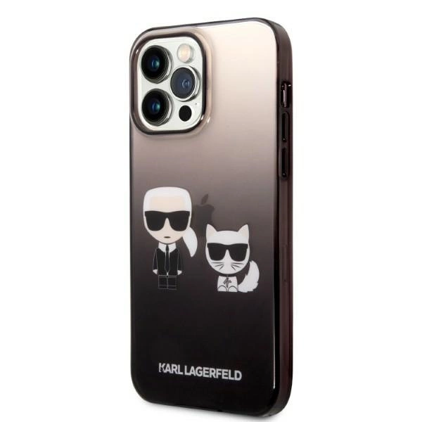 Karl Lagerfeld KLHCP14LTGKCK iPhone 14 Pro 6.1 "hardcase black / black Gradient Ikonik Karl & Choupetteeng