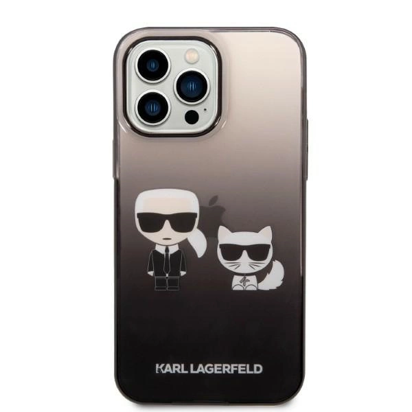 Karl Lagerfeld KLHCP14LTGKCK iPhone 14 Pro 6.1 "hardcase black / black Gradient Ikonik Karl & Choupetteeng