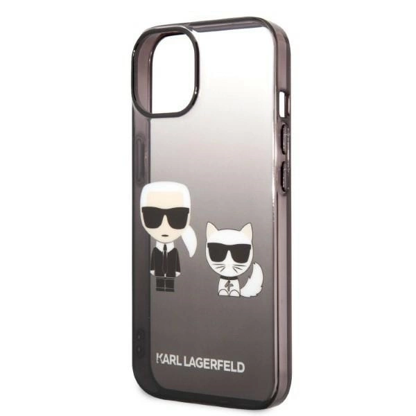 Karl Lagerfeld KLHCP14LTGKCK iPhone 14 Pro 6.1 "hardcase black / black Gradient Ikonik Karl & Choupetteeng