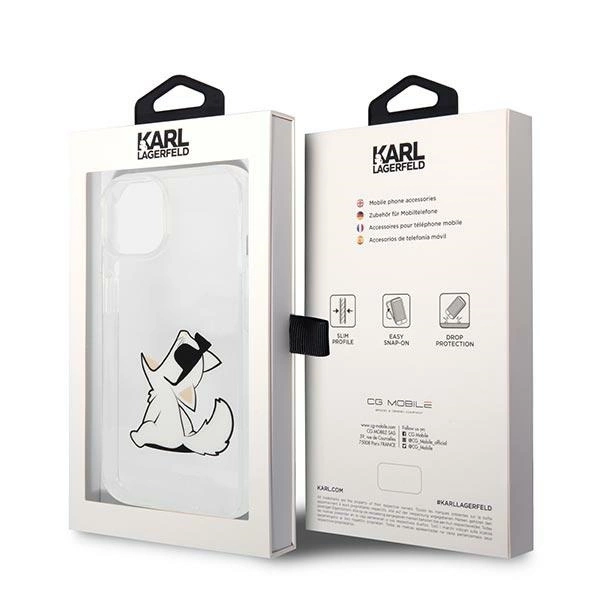 Karl Lagerfeld KLHCP14MCFNRC iPhone 14 Plus 6.7 "hardcase clear / transparent Choupette Funeng