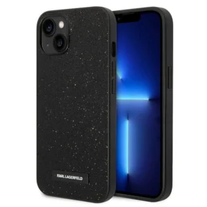 Karl Lagerfeld KLHCP14MG2ELK iPhone 14 Plus 6.7 "hardcase black / black Glitter Plaque Logoeng