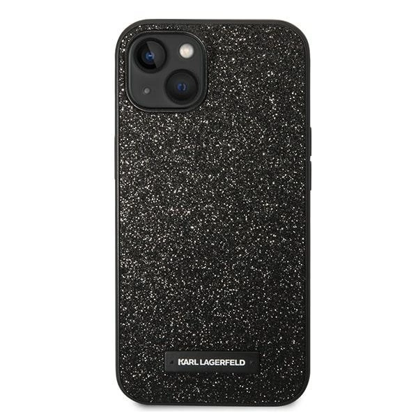 Karl Lagerfeld KLHCP14MG2ELK iPhone 14 Plus 6.7 "hardcase black / black Glitter Plaque Logoeng