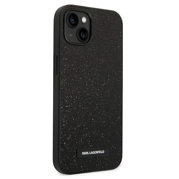 Karl Lagerfeld KLHCP14MG2ELK iPhone 14 Plus 6.7 "hardcase black / black Glitter Plaque Logoeng