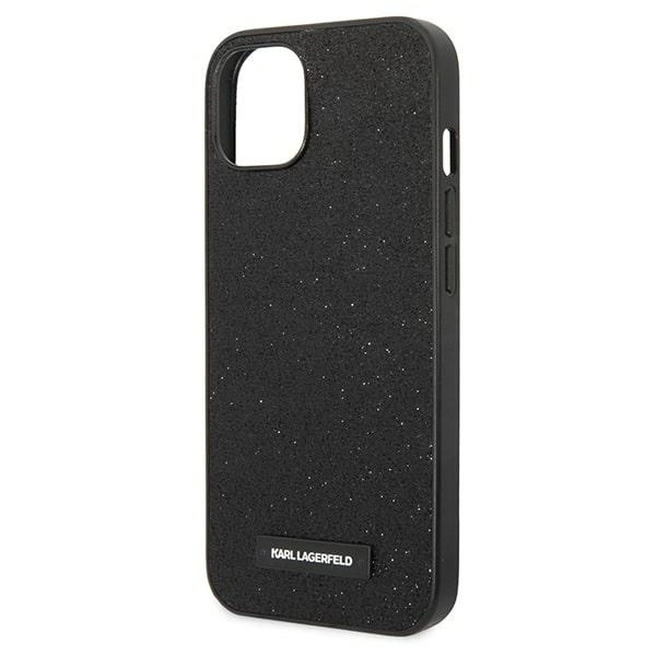 Karl Lagerfeld KLHCP14MG2ELK iPhone 14 Plus 6.7 "hardcase black / black Glitter Plaque Logoeng