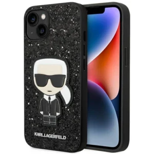 Karl Lagerfeld KLHCP14MGFKPK iPhone 14 Plus 6.7 "hardcase black / black Glitter Flakes Ikonikeng
