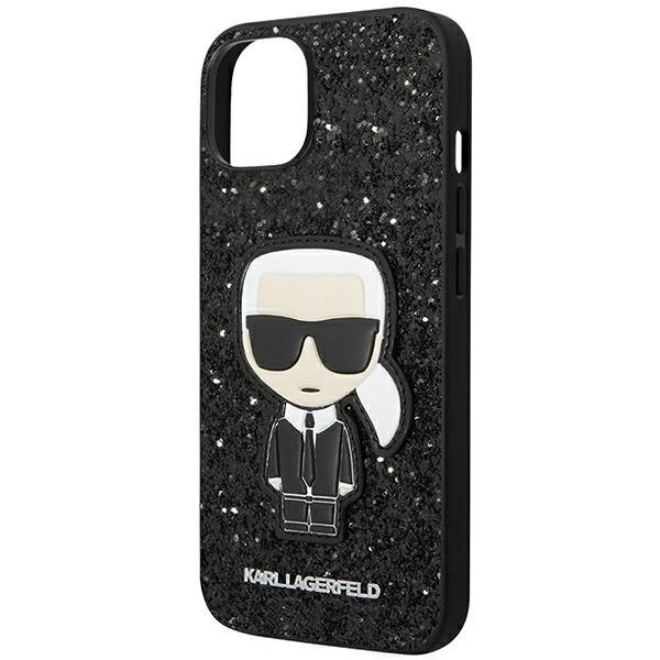 Karl Lagerfeld KLHCP14MGFKPK iPhone 14 Plus 6.7 "hardcase black / black Glitter Flakes Ikonikeng
