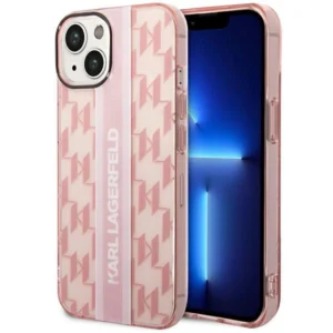 Karl Lagerfeld KLHCP14MHKLSPCP iPhone 14 Plus 6.7 "hardcase pink / pink Mono Vertical Stripeeng