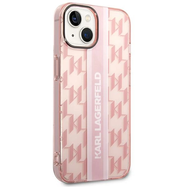 Karl Lagerfeld KLHCP14MHKLSPCP iPhone 14 Plus 6.7 "hardcase pink / pink Mono Vertical Stripeeng