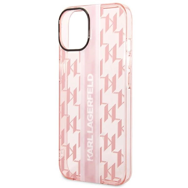 Karl Lagerfeld KLHCP14MHKLSPCP iPhone 14 Plus 6.7 "hardcase pink / pink Mono Vertical Stripeeng