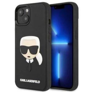 Karl Lagerfeld KLHCP14MKH3DBK iPhone 14 Plus 6.7 "black / black hardcase 3D Rubber Karl's Headeng