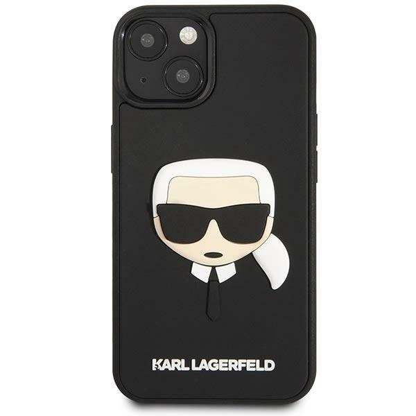 Karl Lagerfeld KLHCP14MKH3DBK iPhone 14 Plus 6.7 "black / black hardcase 3D Rubber Karl's Headeng