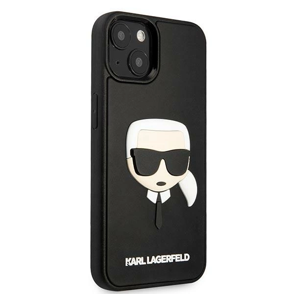 Karl Lagerfeld KLHCP14MKH3DBK iPhone 14 Plus 6.7 "black / black hardcase 3D Rubber Karl's Headeng