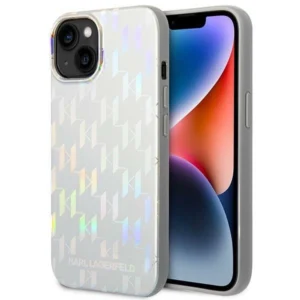 Karl Lagerfeld KLHCP14MLGMMSV3 iPhone 14 Plus 6.7 "hardcase silver / silver Monogram Iridescenteng