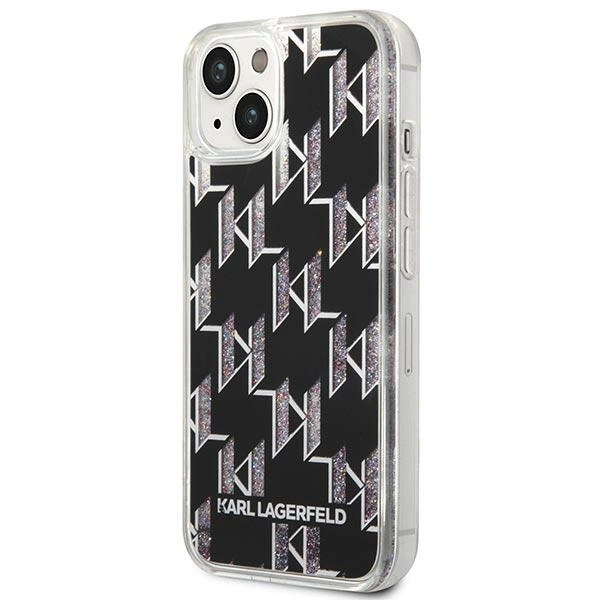 Karl Lagerfeld KLHCP14MLMNMK iPhone 14 Plus 6.7 "hardcase black / black Liquid Glitter Monogrameng
