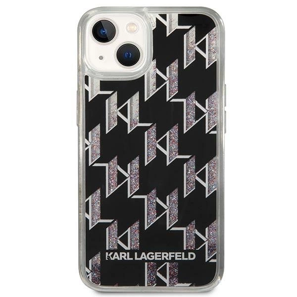 Karl Lagerfeld KLHCP14MLMNMK iPhone 14 Plus 6.7 "hardcase black / black Liquid Glitter Monogrameng