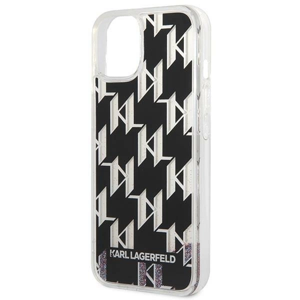 Karl Lagerfeld KLHCP14MLMNMK iPhone 14 Plus 6.7 "hardcase black / black Liquid Glitter Monogrameng