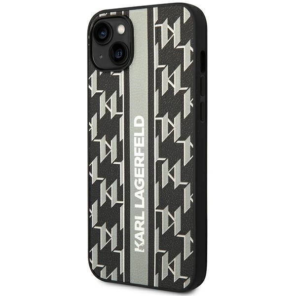 Karl Lagerfeld KLHCP14MPGKLSKG iPhone 14 Plus 6.7 "hardcase gray / gray Monogram Stripeeng